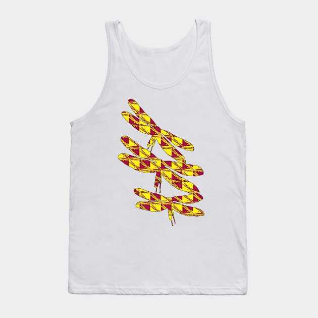 Checkered Dragonflies Tank Top by RoxanneG